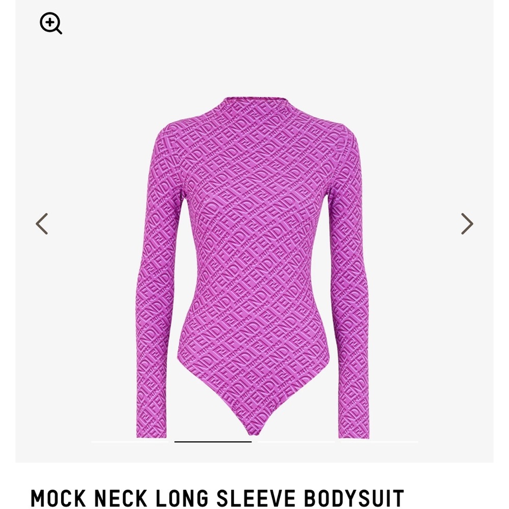 Fendi Skims Long Sleeve Mock Neck